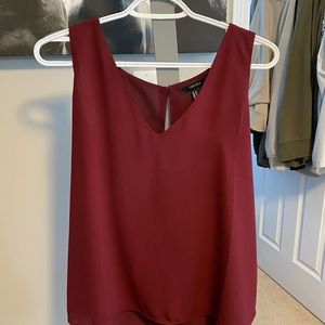 Formal Burgundy Tank Top
